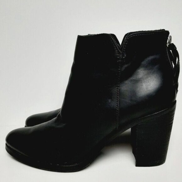 BP Jett Ankle Bootie Black Leather Sz 9.5M - Picture 6 of 13
